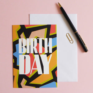 Retro Happy Birthday Card - Samantha Warren