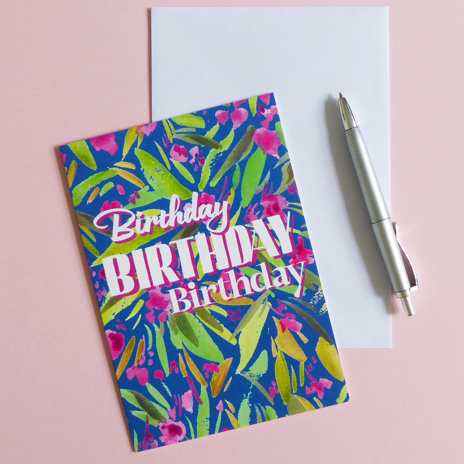 Blossom Happy Birthday Card - Samantha Warren